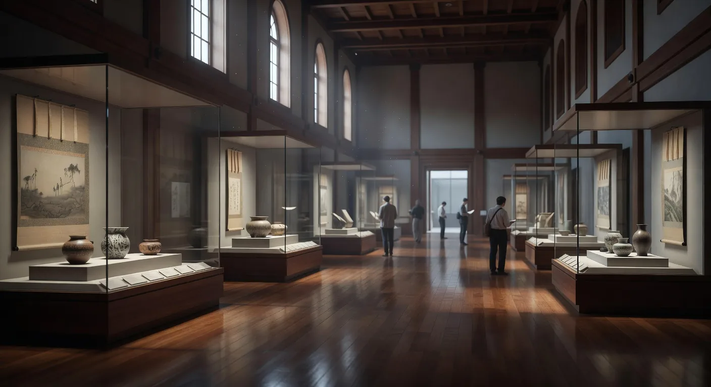 Museum gallery interior
