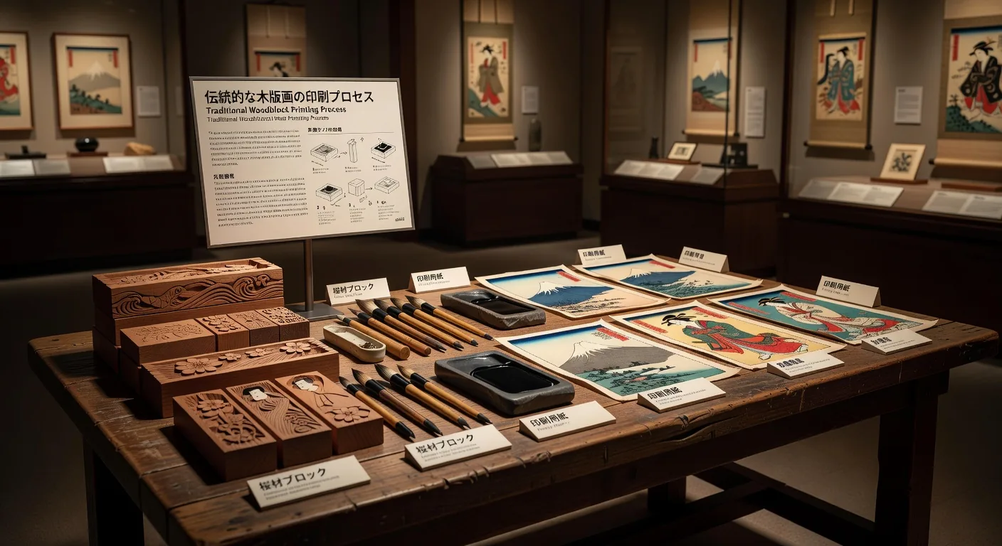 Woodblock printing exhibit