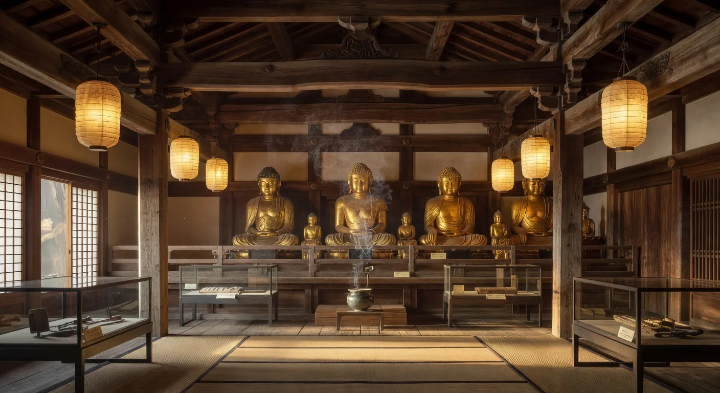 Buddhist temple hall
