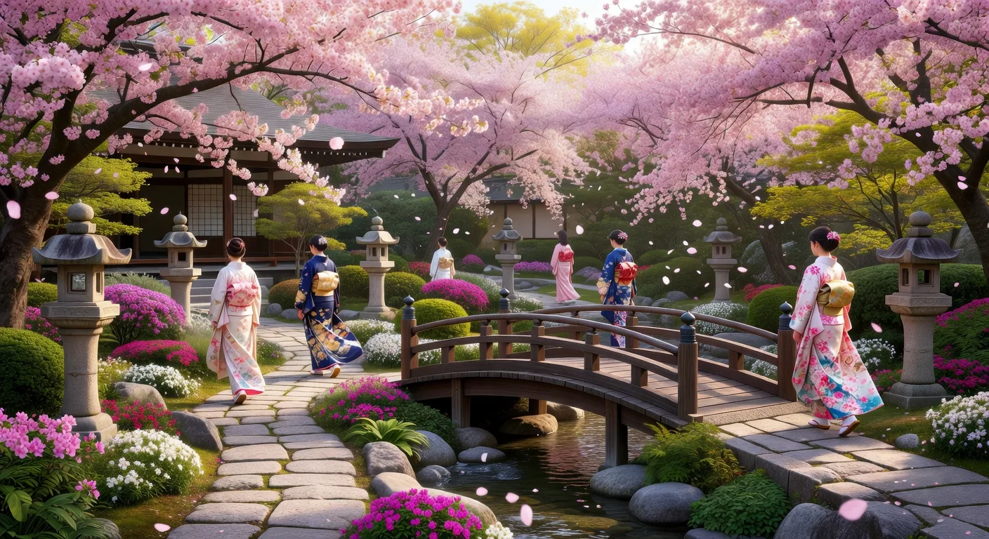 Cherry blossom museum garden