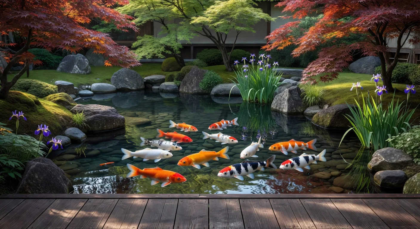 Museum koi pond